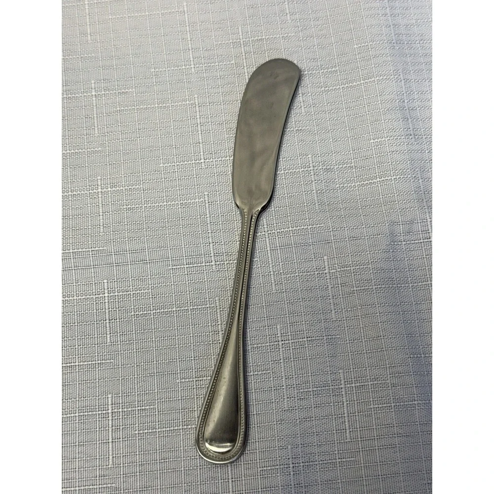 Towle Beaded Antique 18/10 Stainless Steel Individual Butter Knife Server